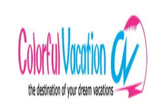 Colorful vacation logo