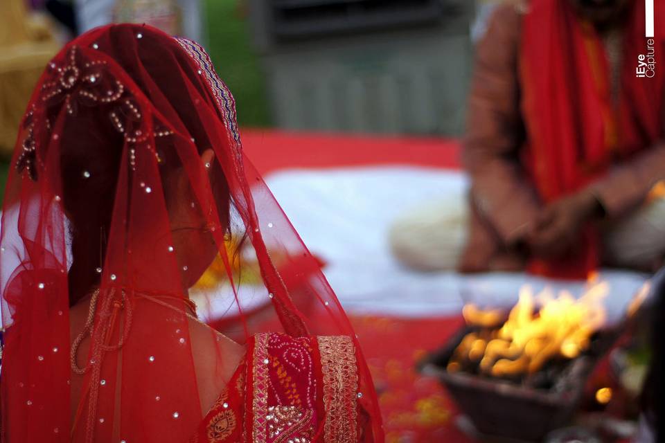Performing Wedding Puja