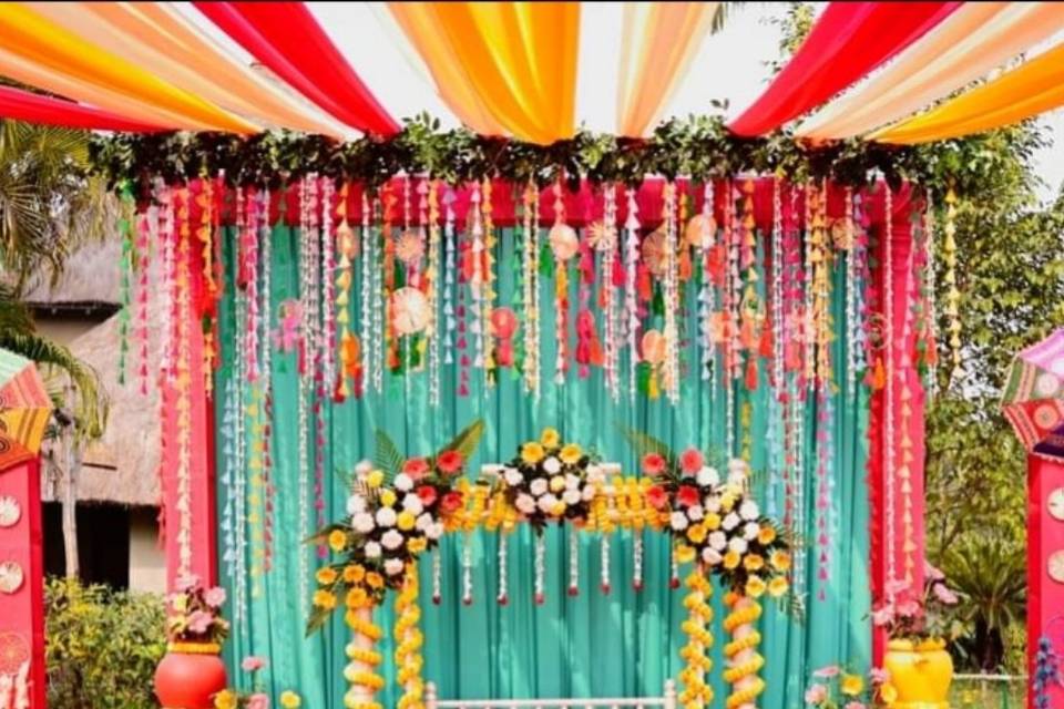 Mehendi Backdrop