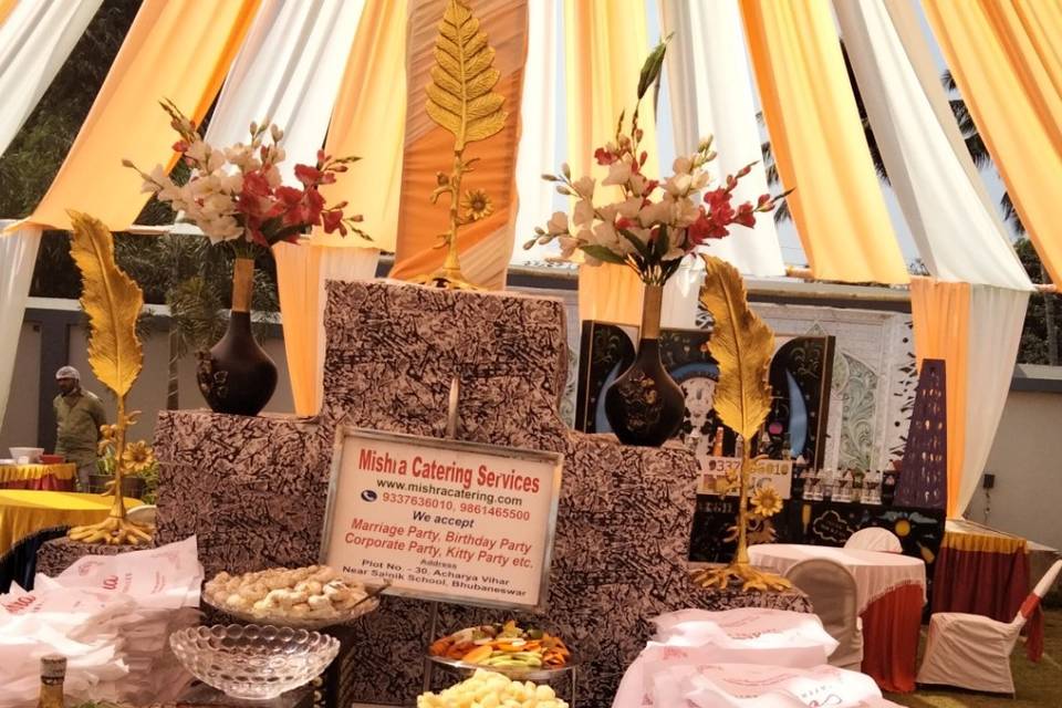 Mishra Catering display counte