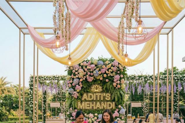 Mehandi decor outdoor