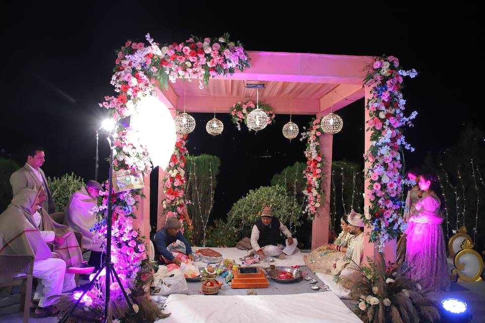 Night Mandap Setup