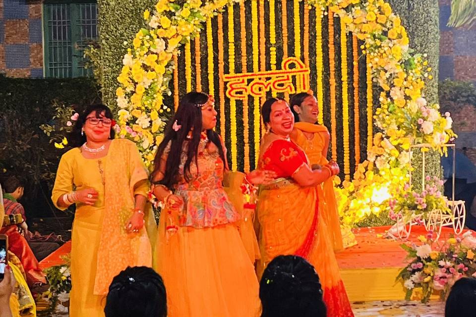 Haldi backdrop