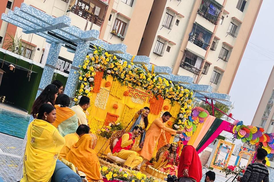 Haldi backdrop