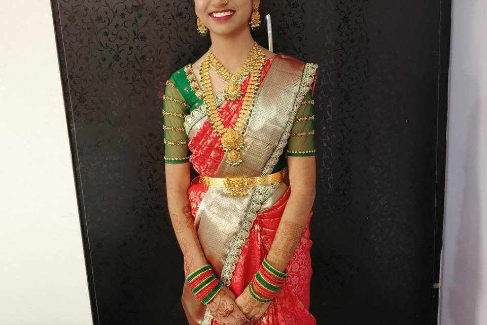 Saree function makeup