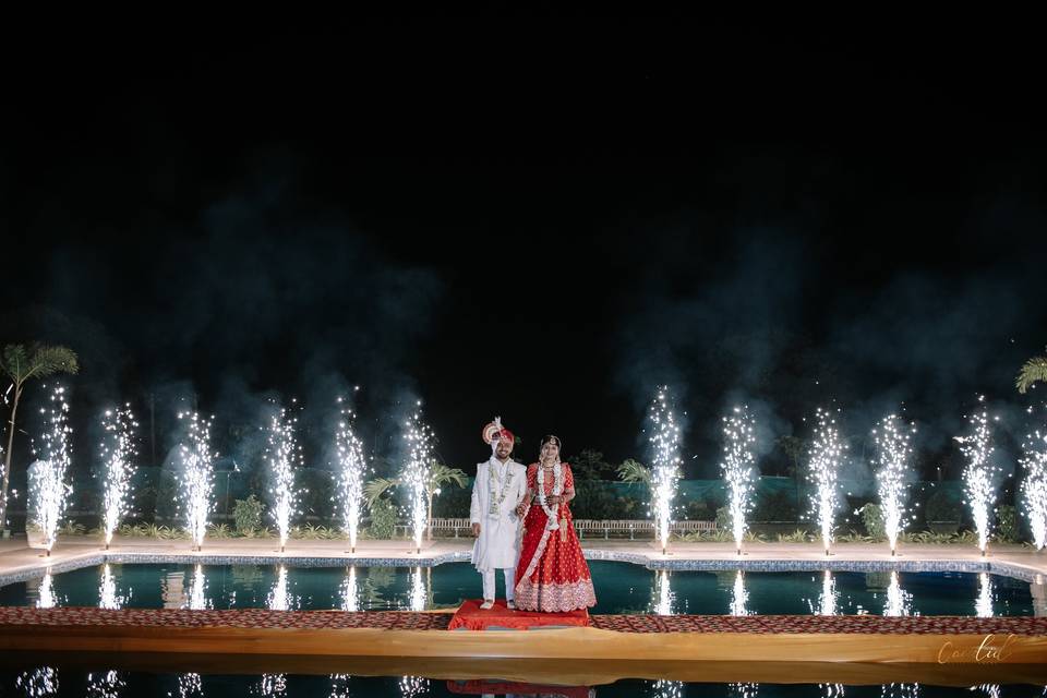 Grand Varmala Entry At Pool