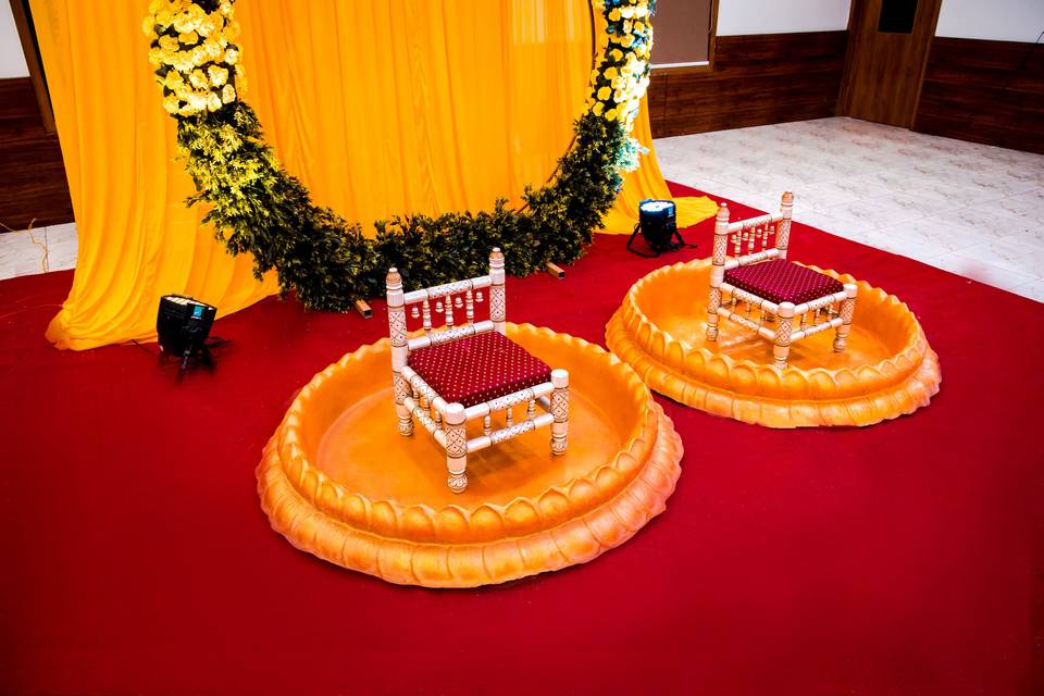 Haldi Function Inside Hall