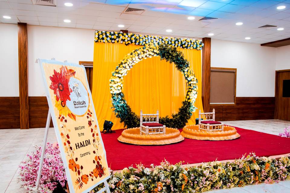 Haldi Function Inside Hall