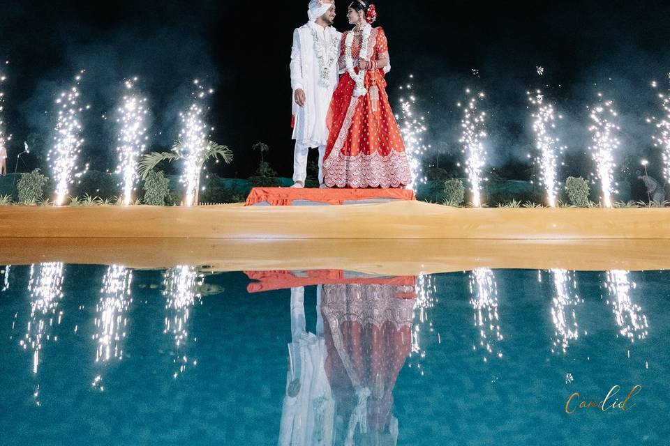 Grand Varmala Entry At Pool