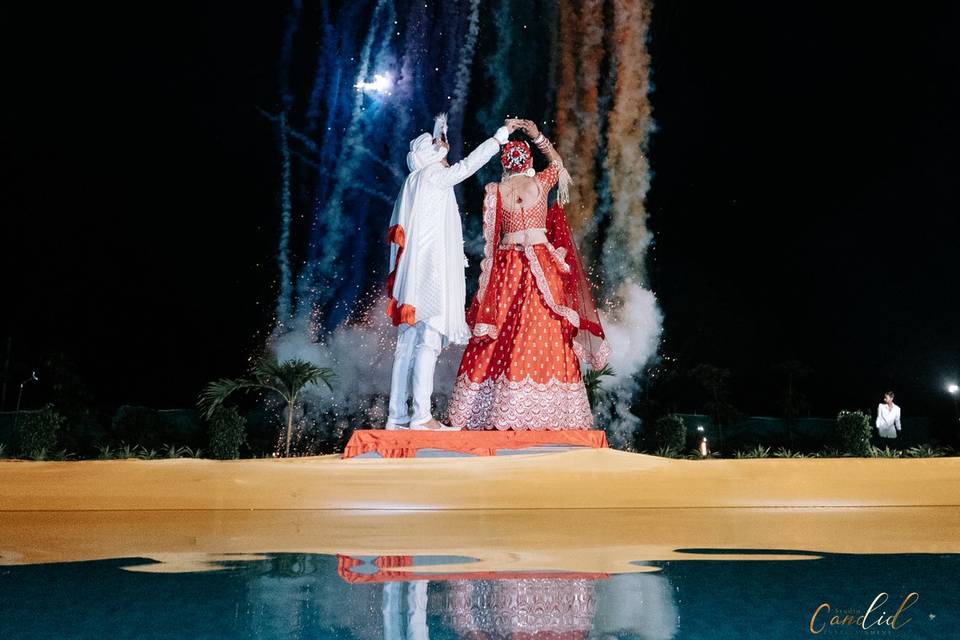 Grand Varmala Entry At Pool