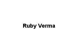 Ruby Verma