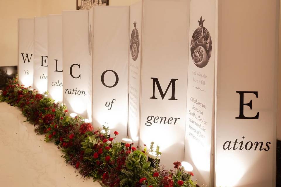 Welcome signage