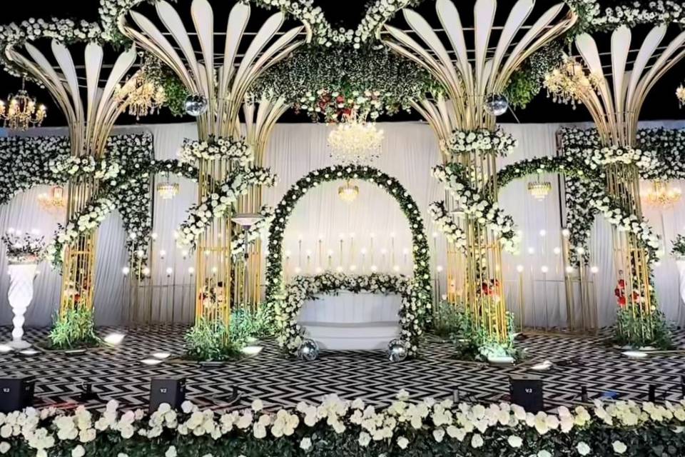 Bloom Canopy Wedding Stage