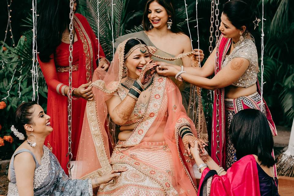 Bride with her Girls