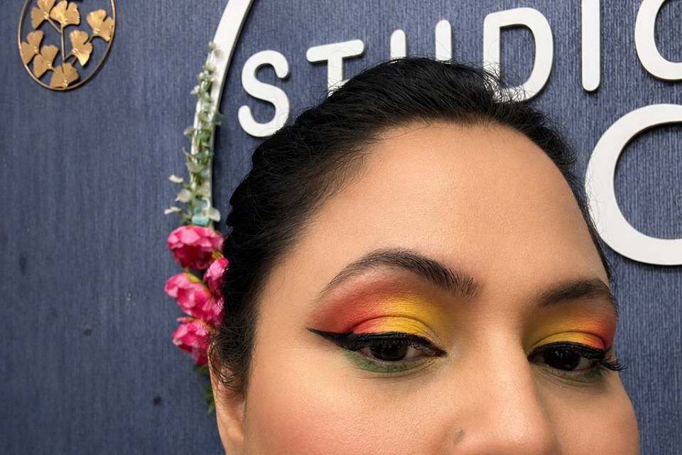 Haldi makeup