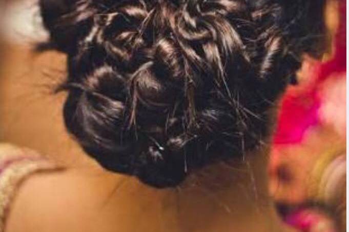 Bridal hairdo