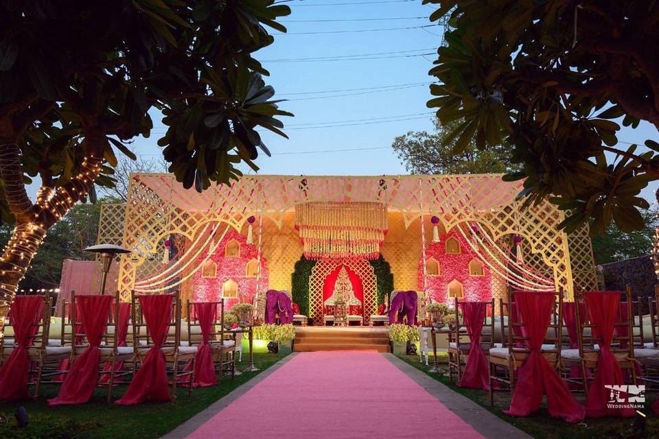 Mandap setup