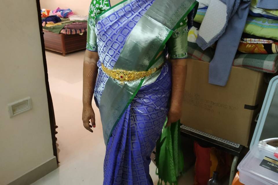 Saree draping