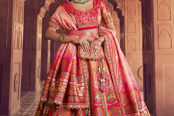 Banarasi Silk Bridal Lehenga