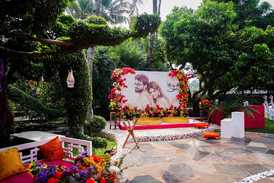 Haldi Backdrop