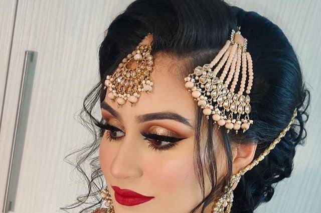 Wedding bride makeup