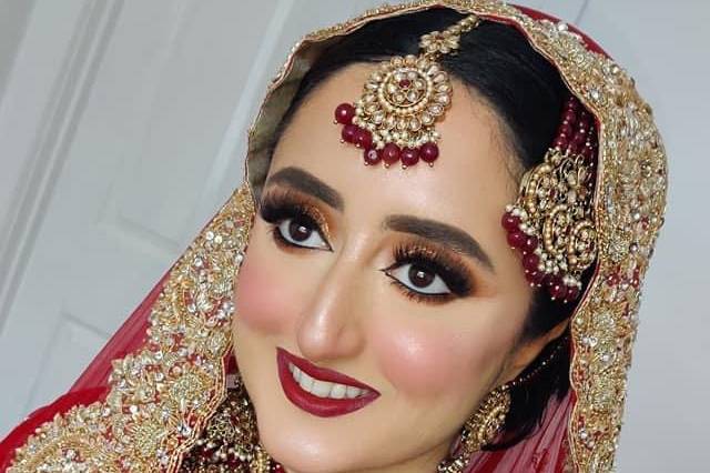 Wedding bride makeup