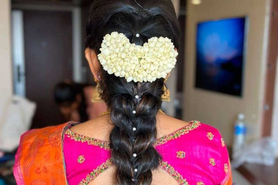 Engagement hair style