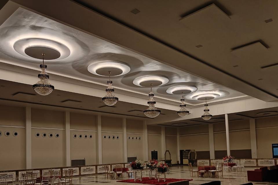 Hall night view with downlight