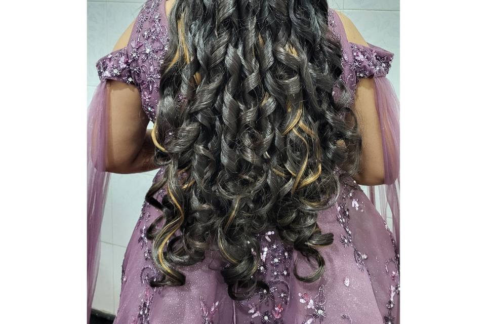 Bridal reception hairstyle