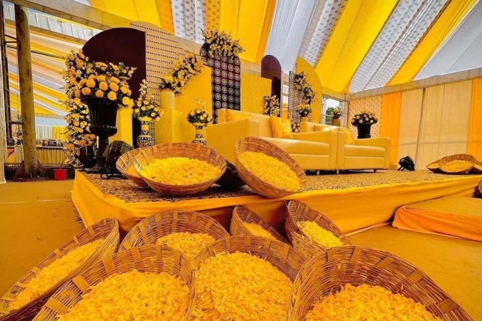 Haldi Stage Decor