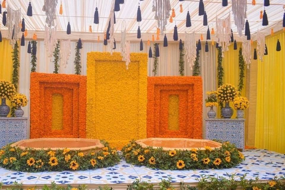 Haldi Stage Decor