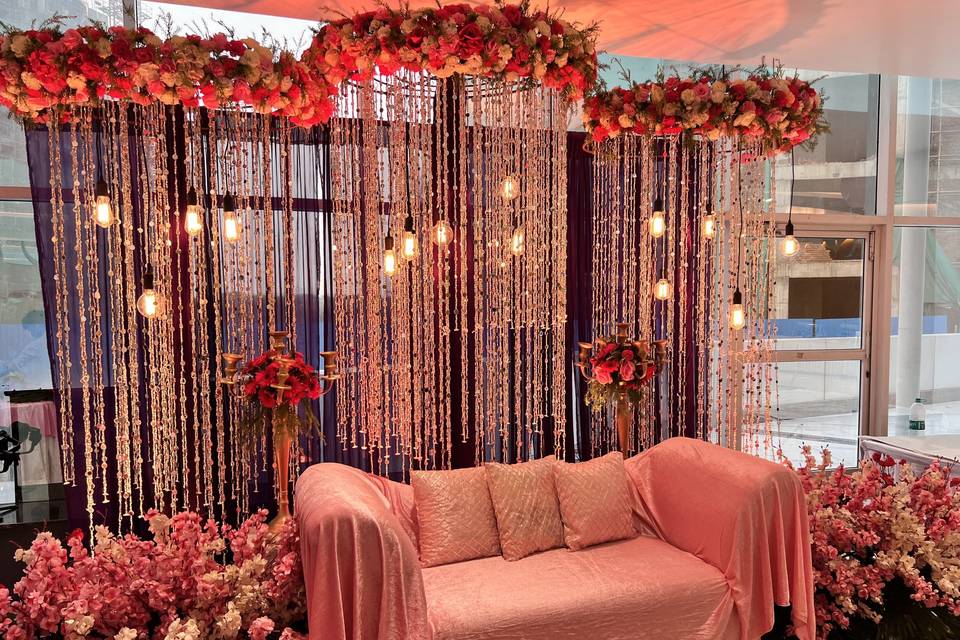 Proposal Setting with Flowers & Candles Pathway at home in Delhi NCR,  Gurgaon, Noida, Bangalore, Chennai, Jaipur, Kanpur, Pune, Chandigarh,  Mumbai, Ahmedabad, Hyderabad & Lucknow