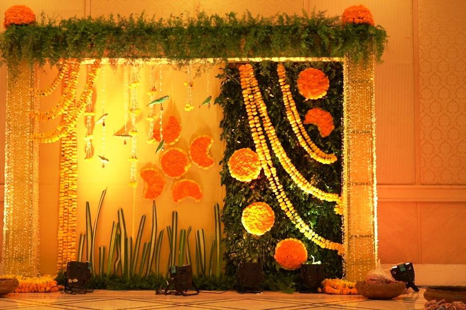 Haldi backdrop