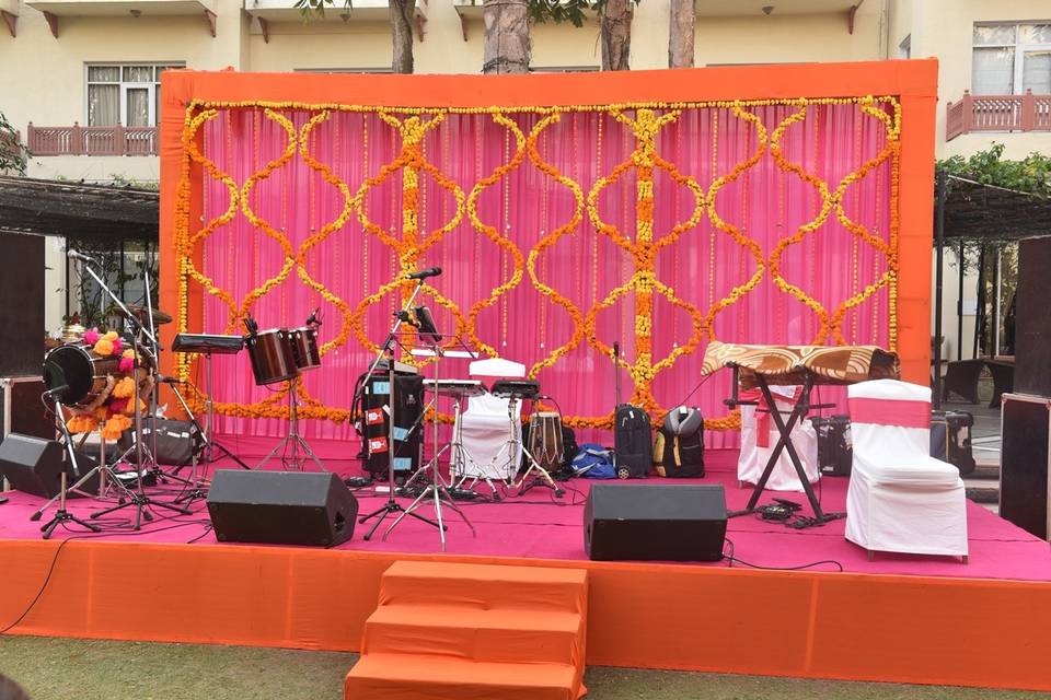 Stage for band