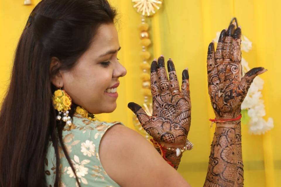Madhubani bridal mehandi
