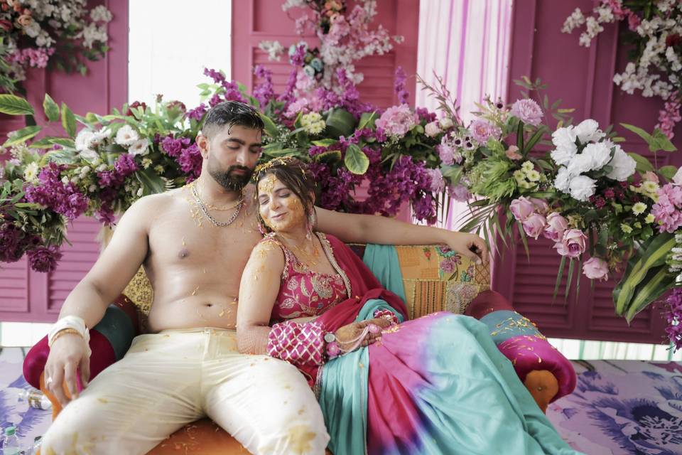 After a war of Haldi
