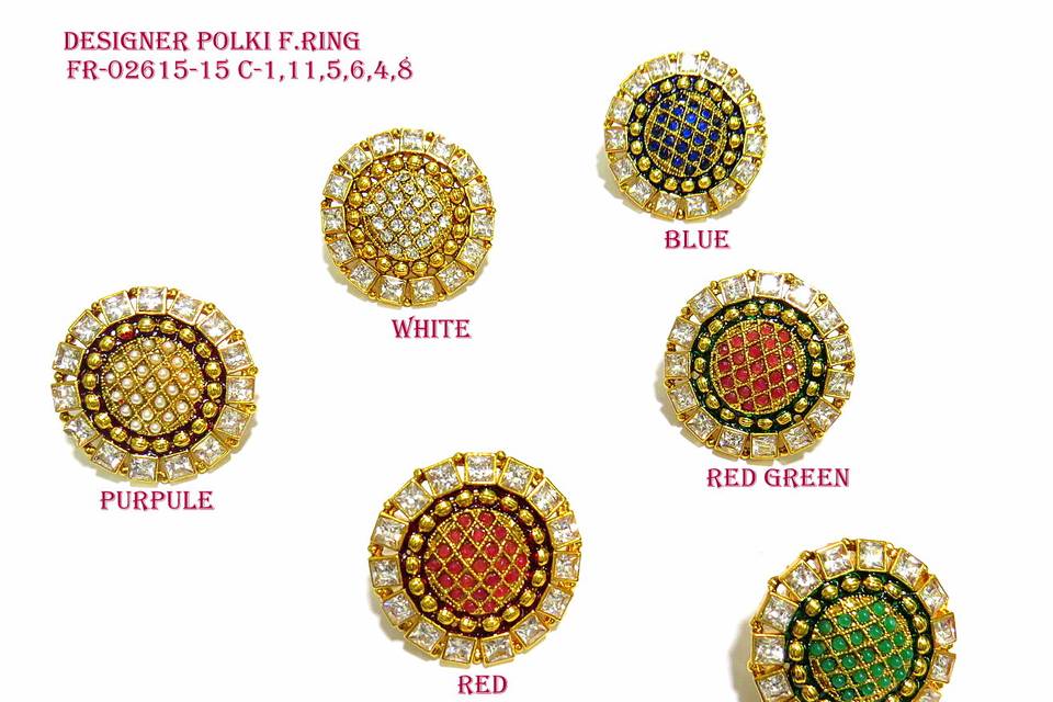 Designer polki ring