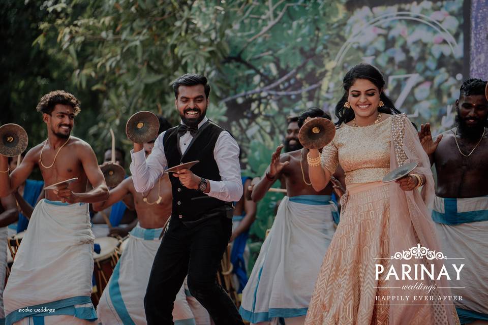 Panchavadyam with BrideGroom