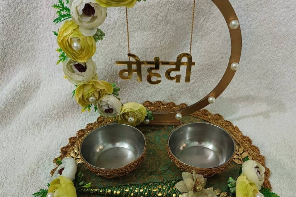 Mehndi platter