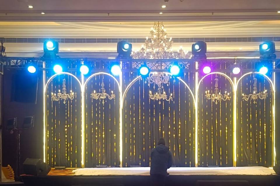 Sangeet Stage for a crazy nigh