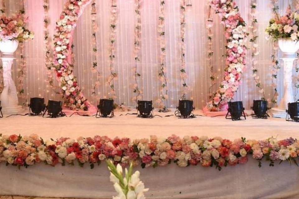 Floral Arch on stage