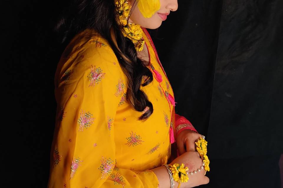 Bridal Haldi makeup