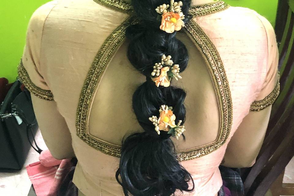 Bridal hairdo