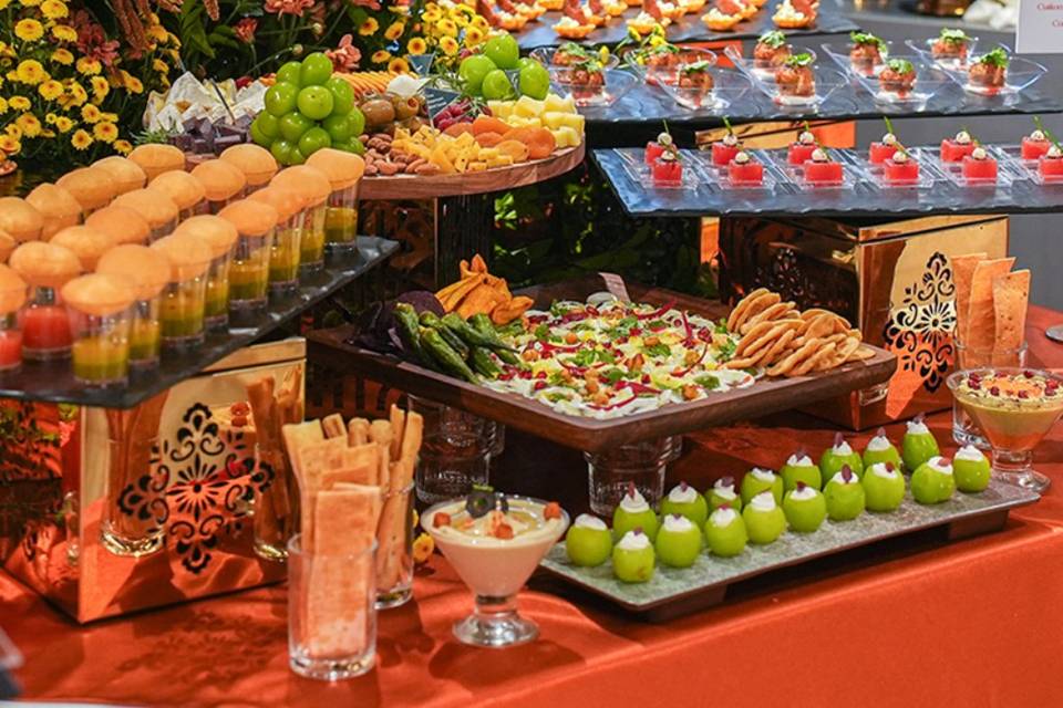 Fruit salad setup