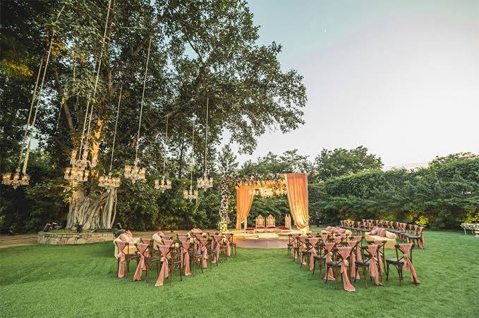 Mandap and seating