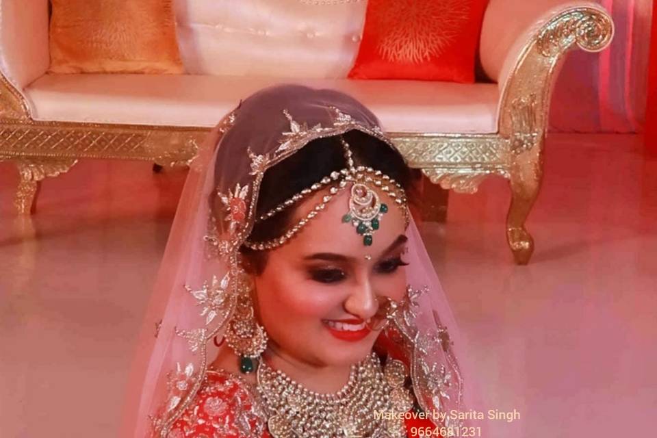 Marwadi Bride wedding look