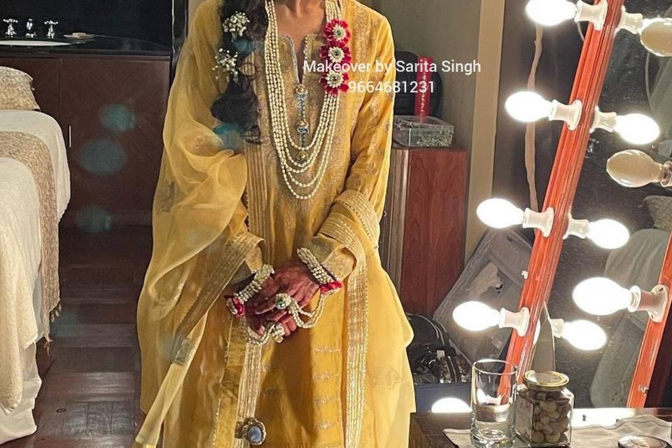 Jodhpur bride haldi look