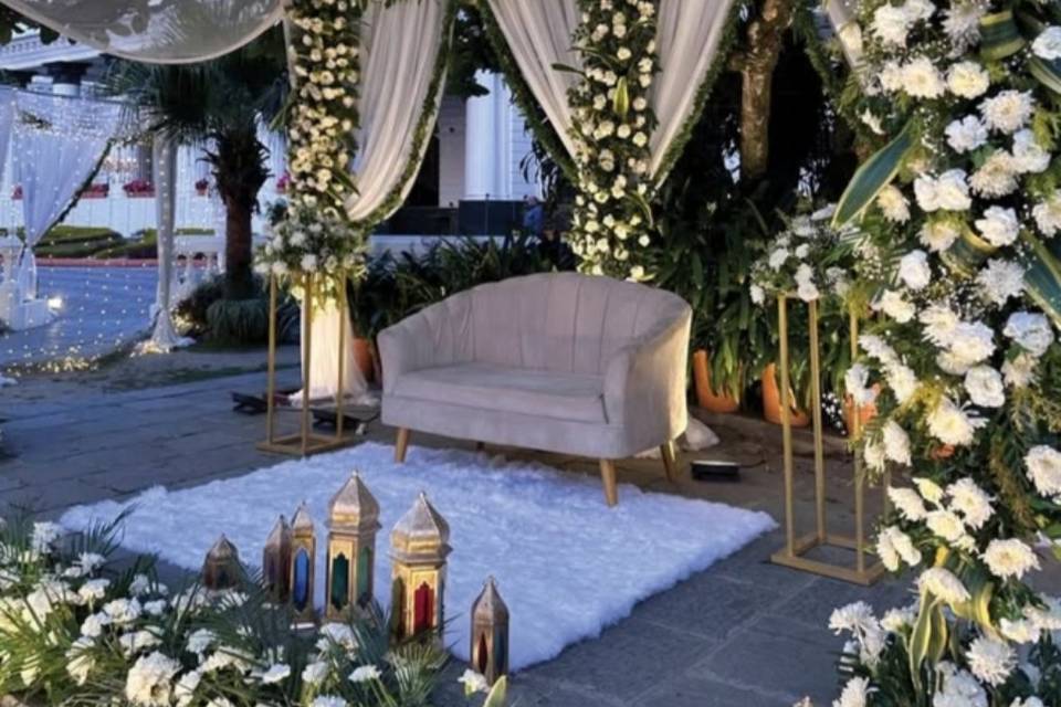 Stage decoration in kashmir