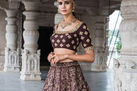 Ninecolours Ind - Purple Colour Soft Net Fabric Party Wear Lehenga Choli  Comes With Matching Blouse. This Lehenga Choli Is Crafted With  Embroidery,Sequence. This Lehenga Choli Comes With Unstitched Blouse Which  Can