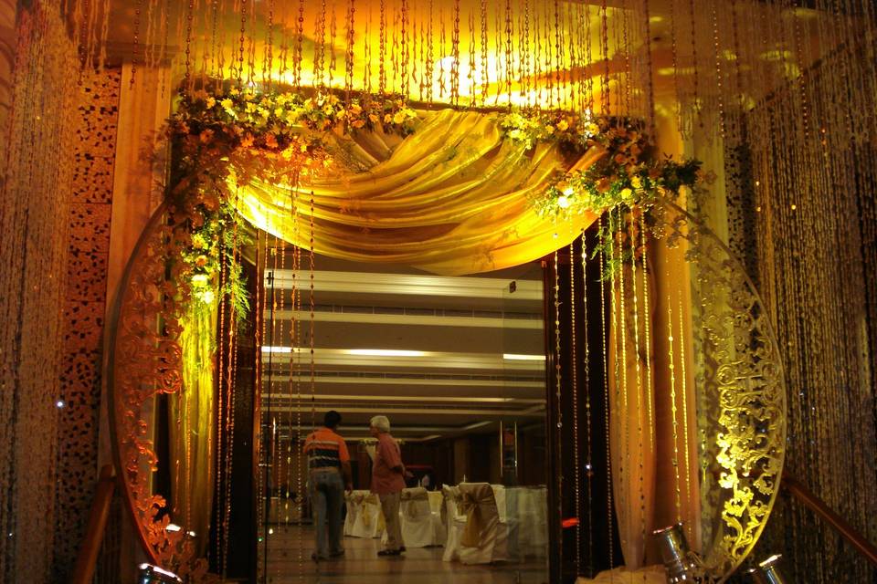 Wedding entrance decor